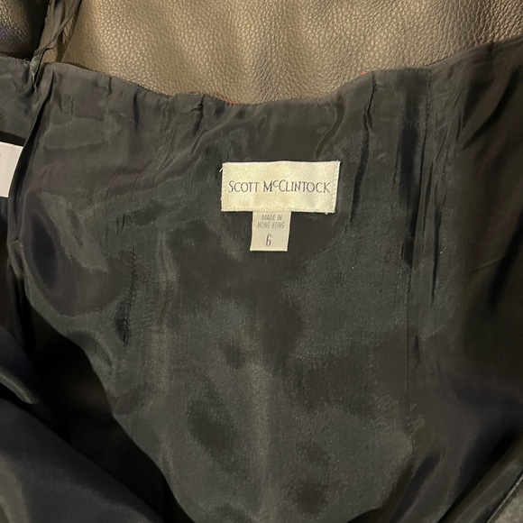 Stunning black Scott McClintock formal dress with red corset back. NWOT. - Picture 9 of 9